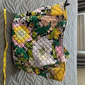 Vera Bradley Floral Satchel - Pink, Green, Yellow